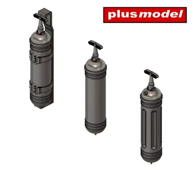 Plusmodel DP3066 US Fire Extinguishers (12 pcs.) 3D Print 1/35