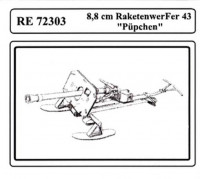 ATTACK ATRE72303 1/72 8,8 cm Raketenwerfer 43 "PALpchen" Ski