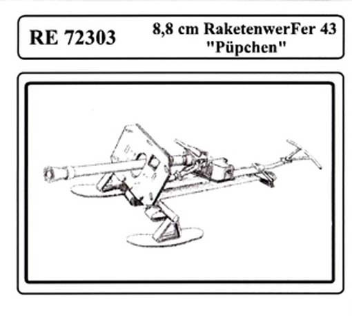 Attack Hobby RE72303 8,8 cm Raketenwerfer 43 "PALpchen" Ski 1/72
