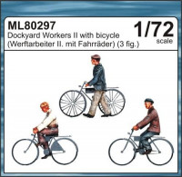 CMK ML80297 Dockyard workers II. with bicycle 1/72