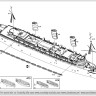 Combrig 70698WL RMS Queen Mary Ocean Liner, 1936 1/700