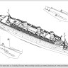 Combrig 70698WL RMS Queen Mary Ocean Liner, 1936 1/700