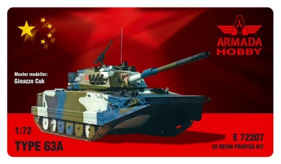 Armada Hobby E72207 Type-63A Tank (3D resin printed kit) 1/72