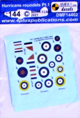 Mark 1 Models DMF14402 Декали Hurricane roundels Pt.1 (2 sets) 1/144