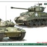 Hasegawa 30068 Набор основных боевых танков США, M4A3E8 SHERMAN & M24 CHAFFEE (2 модели) (Limited Edition) 1/72