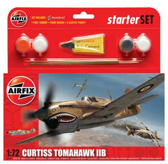 Airfix 55101 Curtiss P40 Starter Side 1 1/72