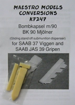 Maestro Models MMCK-7247 1/72 Bombkapsel m/90 BK 90 Mj?¶lner (1 pc.)
