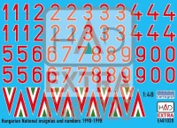 HAD E481020 Decal Hungarian Nat.Insignias&numbers 1990-98 1/48