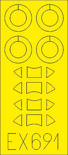 Eduard EX691 Mask 1/48 Tiger Moth (AIRF)