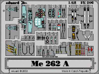 Eduard FE206 Me 262A Schwalbe TAM