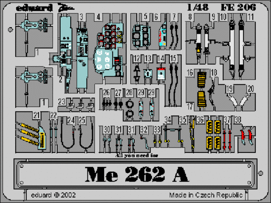 Eduard FE206 Me 262A Schwalbe TAM