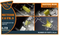 Clear Prop A72195 Meteor F.8/FR.9 paint.mask double-sided (AIR) 1/72