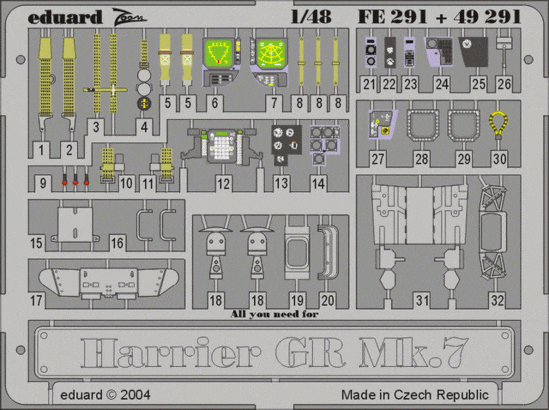 Eduard FE291 Harrier GR Mk.7 HAS