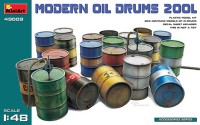 Miniart 49009 Modern Oil Drums 200L (21 pcs.) 1/48