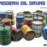 Miniart 49009 Modern Oil Drums 200L (21 pcs.) 1/48