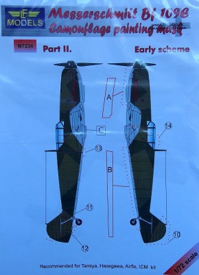 LF Model M7234 Mask Messerschmitt Bf 109E (TAM) Early Pt II. 1/72