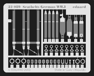 Eduard 32089 Seatbelts German WWI