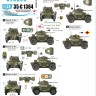Star Decals 35-C1364 Daimler Armoured Car #1British and Belgian service in WW2.1st Royal Dragoons, RAC Gunnery School, 11th Hussarsand 1st Belgian Armoured Car Squadron 1/35