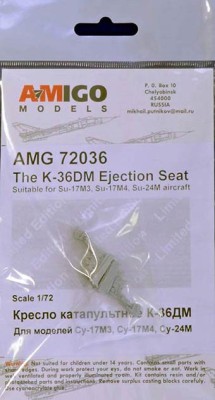 Amigo Models AМG 72036 K-36DM ejection seat (2 pcs.) 1/72