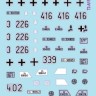Star Decals 72-A1123 Sd.Kfz.250 'neu' # 2Sd.Kfz.250/1, Sd.Kfz.250/3 and Sd.Kfz.250/7 - Waffen-SS markings.11.SS-Nordland, 12.SS-Hitlerjugend 1/72