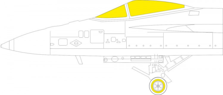 Eduard EX787 Mask F/A-18E TFace (MENG) 1/48