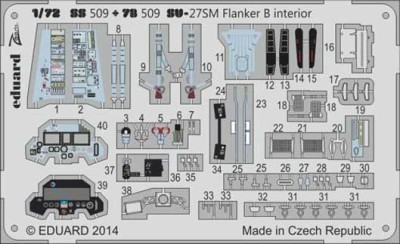 Eduard SS509 Su-27SM Flanker B interior S.A. (распродажа)
