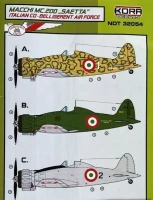 Kora Model NDT32054 Decals MC.200 Italian Co-Belligerent A.F. 1/32