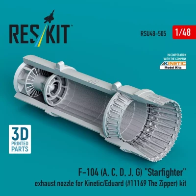 Reskit U48505 F-104 A,C,D,J,G exhaust nozzle (KIN/EDU) 1/48