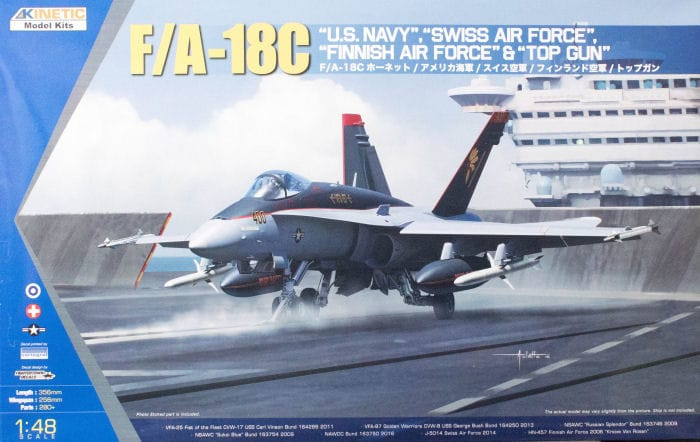 Kinetic K48031 F/A-18C US Navy, Swiss AirForce, Finnish AirForce 1/48