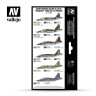 Valejio VAL-71603 Набор красок model color set, цвета су-25/39 с1980-х годов 8 шт