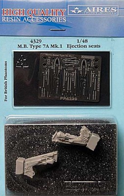 Aires 4329 M.B. Type 7A Mk. 1 ej. seats (for Br. Phantom) 1/48