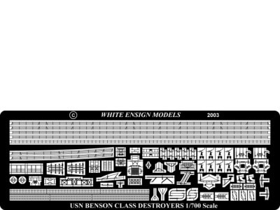 White Ensign Models PE 0754 BENSON/GLEAVES-CLASS DESTROYERS 1/700