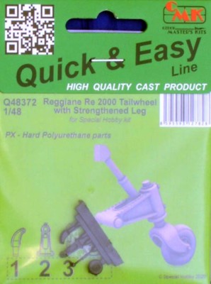 CMK Q48372 Re 2000 Tailwheel w/ strengthened leg (SP.H.) 1/48