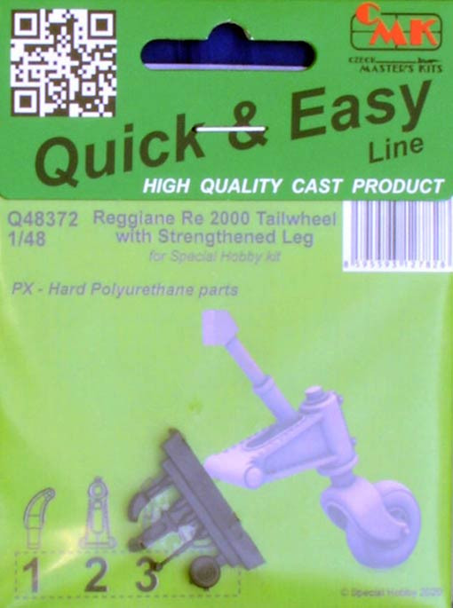 CMK Q48372 Re 2000 Tailwheel w/ strengthened leg (SP.H.) 1/48