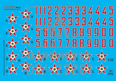 HAD DW32001 Decal Hungarian Nat.Insignias&amp;Numbers 1950-90 1/32