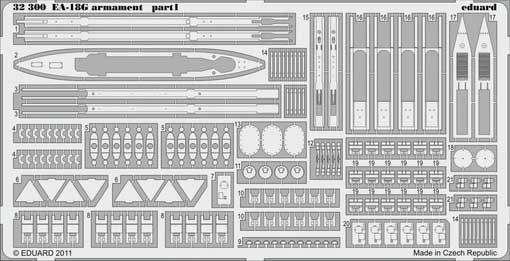 Eduard 32300 EA-18G armament