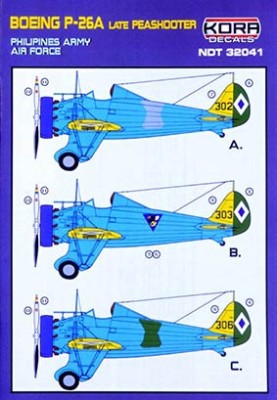 Kora Model NDT32041 P-26A Late Philippines Army AF декали 1/32