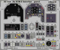 Eduard 32751 1/32 Цветное Фототравление для Ju 87B-2 interior S.A.