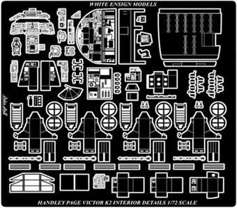 White Ensign Models PE 7256A HANDLEY-PAGE VICTOR INTERIOR DETAIL SET 1/72