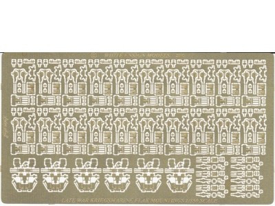 White Ensign Models PE 35143 KRIEGSMARINE LATE-WAR AA WEAPONS 1/350