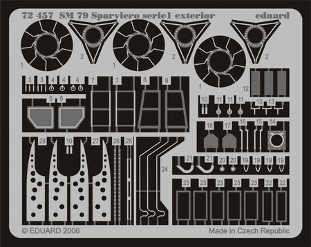 Eduard 72457 SM 79 Sparviero serie1 exterior ITA