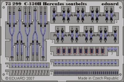Eduard 73299 C-130H seatbelts ITA