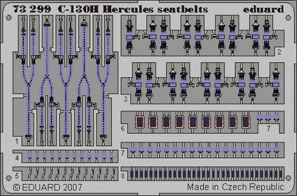 Eduard 73299 C-130H seatbelts ITA