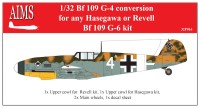 Aims AIMS32P016 Messerschmitt Bf-109G-4 conversion (designed to be used with Hasegawa and Revell kits)Bf-109G-6] 1/32