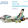 Quinta studio QD48167 F-16A (для модели Kinetic) 3D Декаль интерьера кабины 1/48