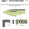 Aims AIMS48D042 Post War Fastener stencils - perfect for Supermarine Seafire F.XVIIs and other subjects 1/48