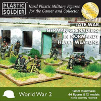 Plastic Soldier WW2015012 15mm German Grenadiers in Normandy Heavy Weapons