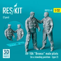 Reskit F32045 OV-10A 'Bronco' male pilots standing Type 2 1/32