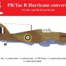 Aims AIMS72P011 PR Hawker Hurricane conversion for any kit (designed to be used with Airfix, Arma Hobby, Hasegawa, Hobby 2000, Heller and Revell kits)[Mk.I Mk.IIb Mk.IIc] 1/72