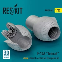 Reskit U32161 F-14A 'Tomcat' close exhaust nozzles (TRUMP) 1/32